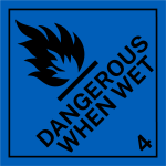 Dangerous Goods Label – Class 4.3 Black