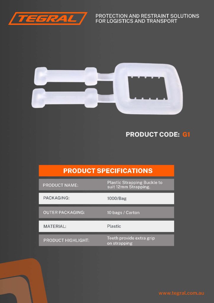 Plastic Strapping Buckle 12mm (G1)