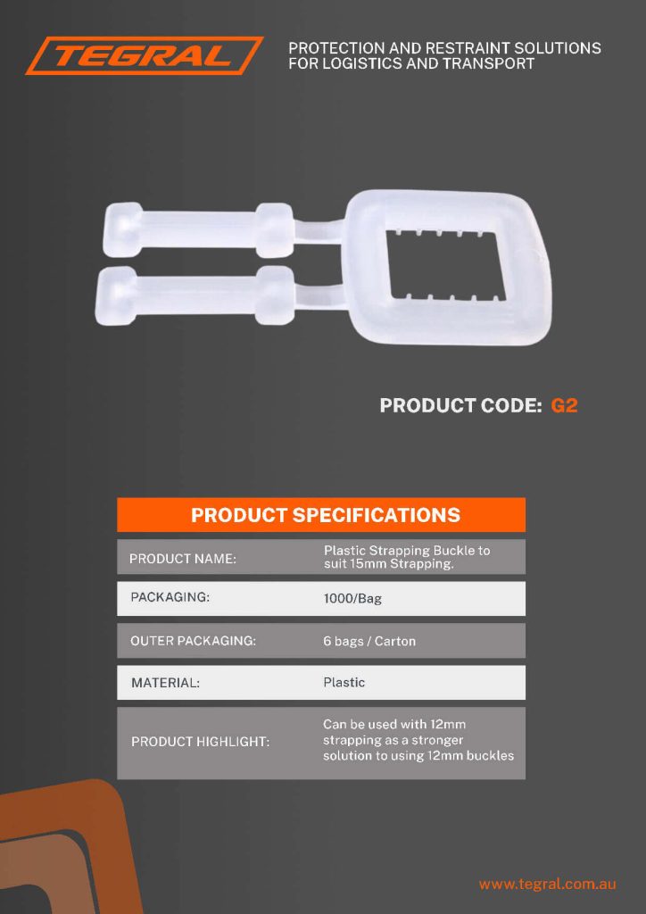 Plastic Strapping Buckle 15mm (G2)